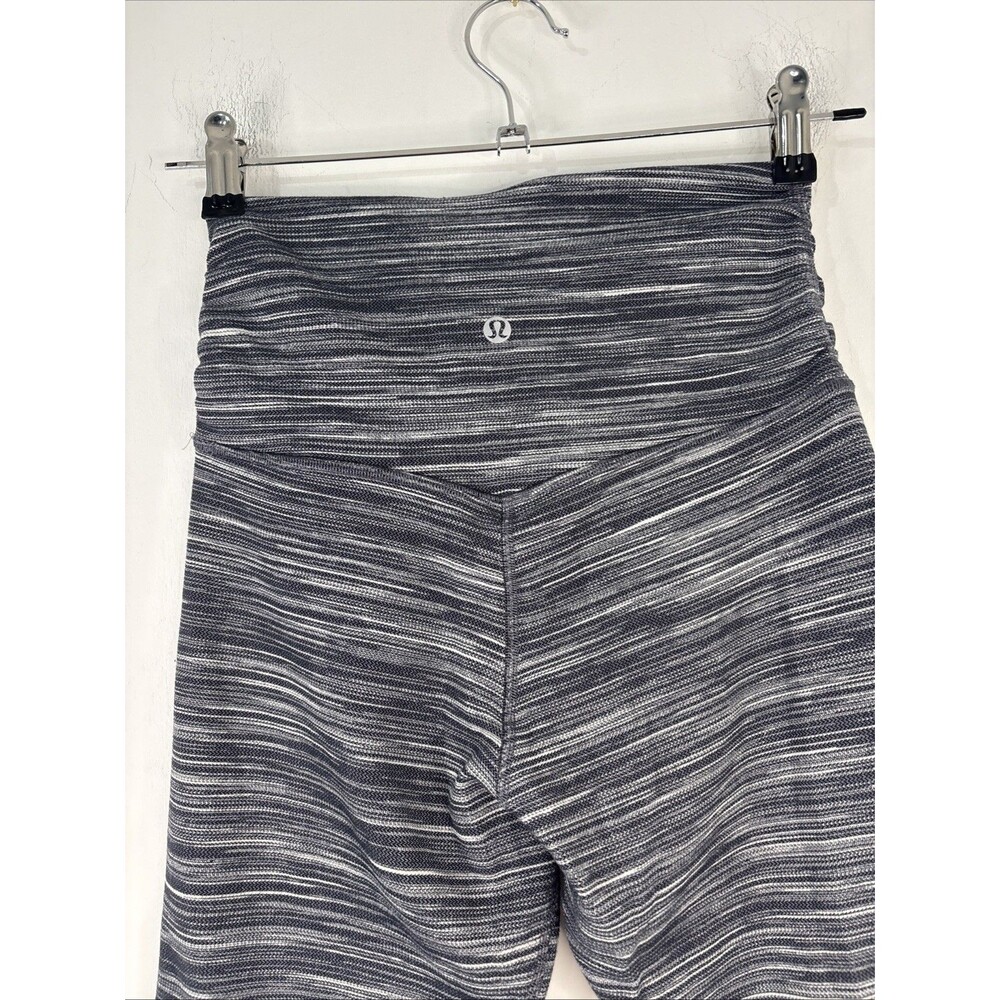Lululemon Align Mini Space Dye Gray Size 6 Good Condition Sides Rouched - Picture 6 of 16